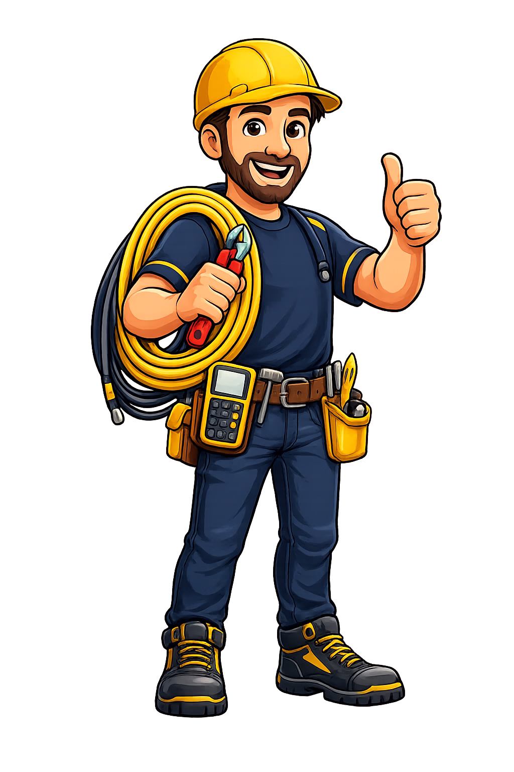 Electricista realizando reparación eléctrica en Barcelona