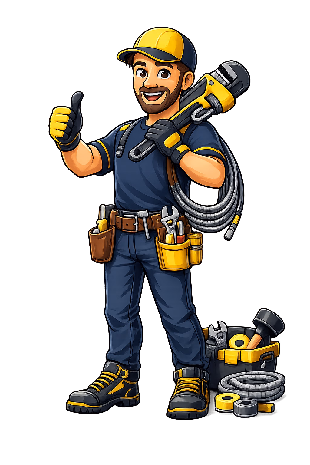 Fontanero reparando tuberías de agua en vivienda de Barcelona